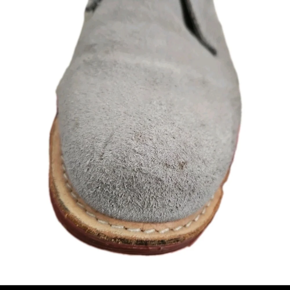 Dr. Martens Mens Gray Suede Manton Desert 2 Eye Boot 11